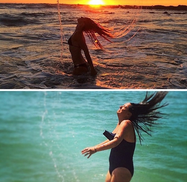 Bu Kadın, Ünlülerin Instagram Pozlarını Tiye Alarak Taklit Ediyor.