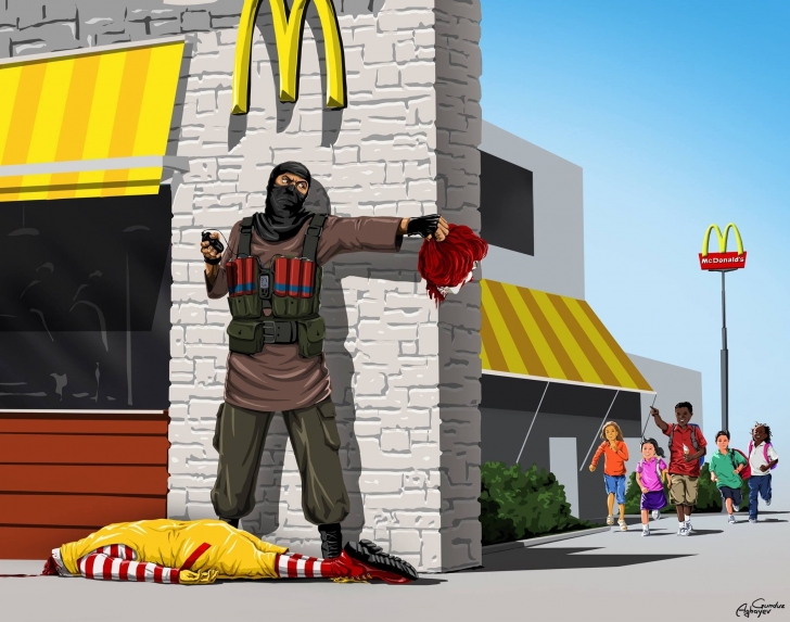 Gündüz Aghayev'den Yeni İllüstrasyon Serisi: Savaş Ve Barış!