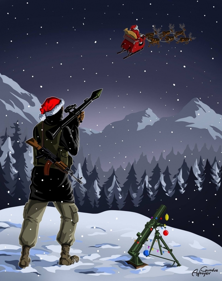 Gündüz Aghayev'den Yeni İllüstrasyon Serisi: Savaş Ve Barış!